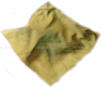 China Bulk color coded microfiber cleaning cloths Supplier Custom Yellow Super Water Absorbent Fast Drying Microfiber Wipe Towels Producer